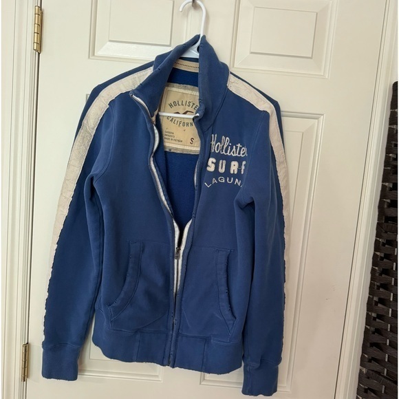 Hollister Other - Hollister distressed Blue Hoodie, size Small